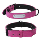 Personalisiertes Leder Hunde-Halsband & Leinen-Set – Gepolstertes, langlebiges Halsband mit Namensgravur für kleine, mittlere & große Hunde