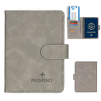 TRASSORY Reisepasshülle mit RFID-Schutz – Schlanke PU-Leder Passport Wallet mit Kartenfächern für Damen &amp; Herren