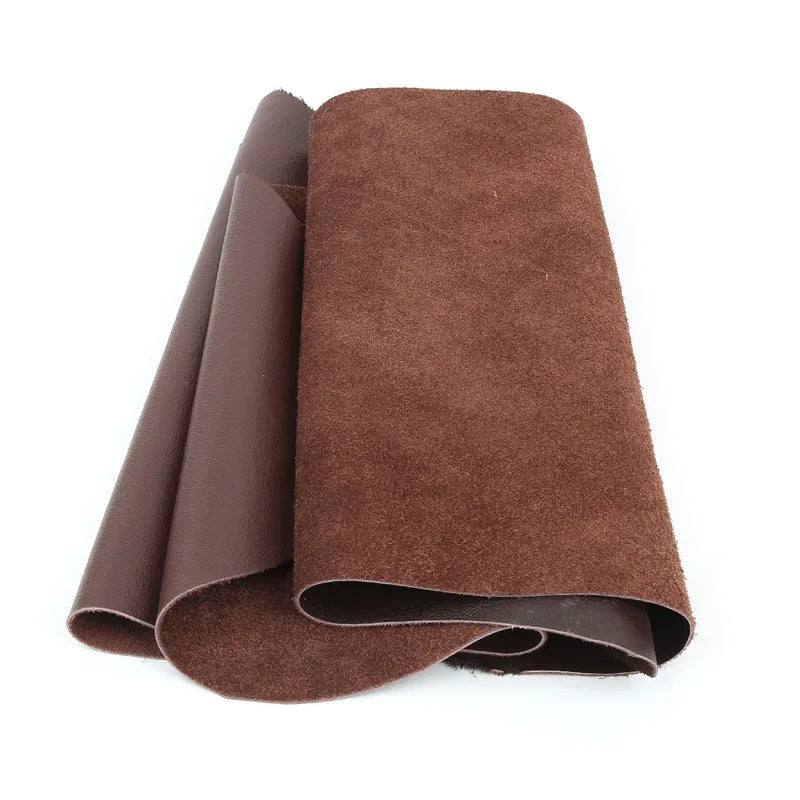 Dunkelbraunes Top-Layer Rindsleder mit Shattered-Optik – Weiches Echtleder 1,2 mm für Sofa, Autositze, Taschen & Polster