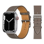 Echtes Lederarmband für Apple Watch – Hochwertiges iWatch Armband 38–49 mm für Series SE, 3–10 & Ultra mit Metallschließe