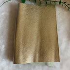 Metallisch glänzendes Echtleder Rindsleder – Gold & Silber Top Layer Leder 20 × 30 cm für DIY Taschen & Accessoires