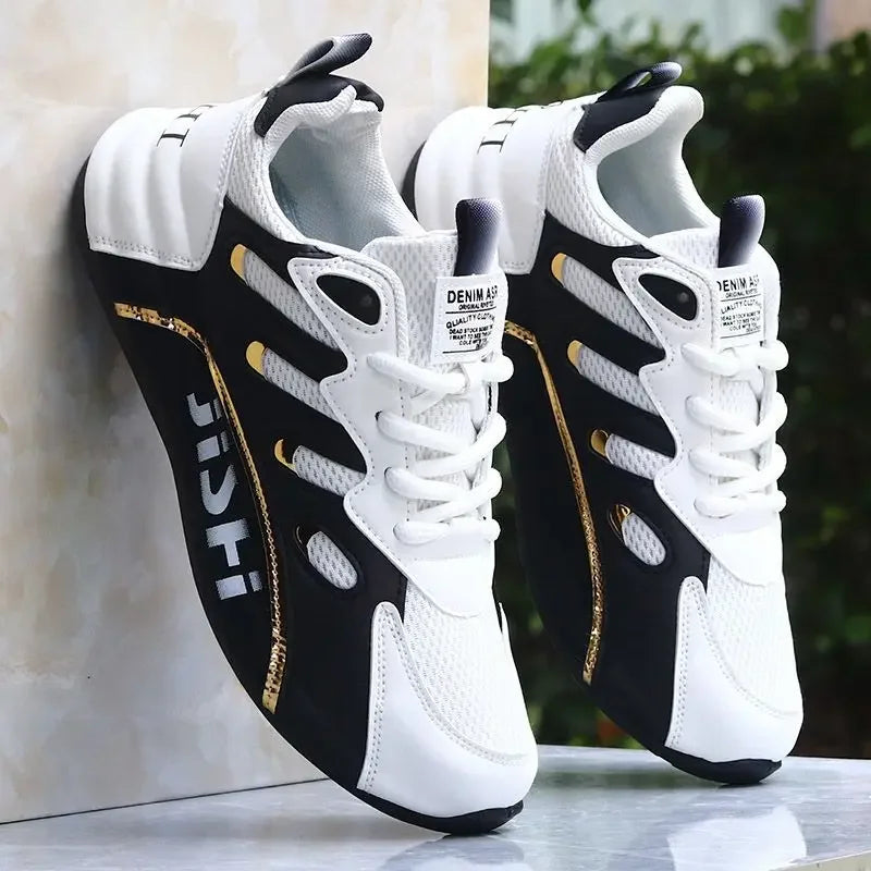 Luxus Herren Ledersneaker – Hochwertige Casual Sportschuhe, Plattform-Sneaker für Alltag, Fashion & Running
