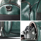 Hochwertige PU-Leder Reisetasche mit großem Fassungsvermögen – Sport- & Travel Duffle Bag mit Schuhfach, modische Herren Handtasche XA689ZC