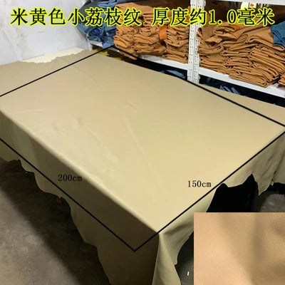 Großformatiges Echtleder Rindsleder – Ganze Haut aus erster Schicht, weich & flexibel für Taschen, Polster & DIY-Projekte