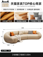 Luxuriöses Apartment Leder Sofa im italienischen Vintage-Stil – Canapé de salon design confortable en cuir véritable &amp; Holz