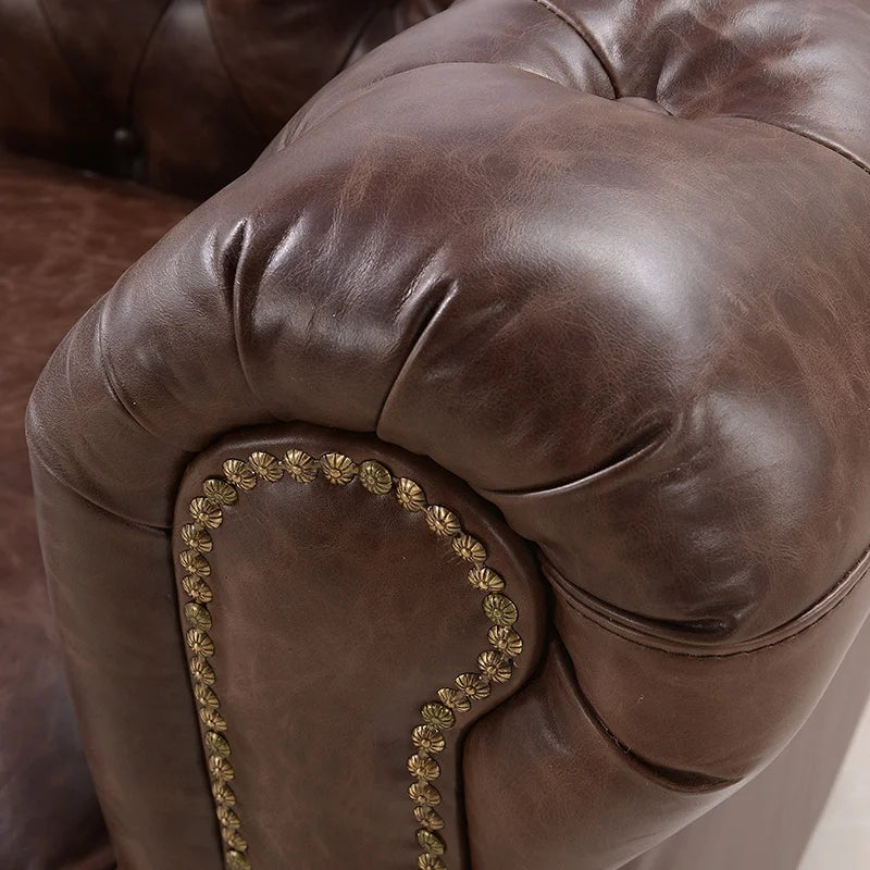 Modernes Chesterfield Sofa Set mit Knopfheftung – Elegantes U-förmiges Polstersofa für stilvolle Wohnzimmer