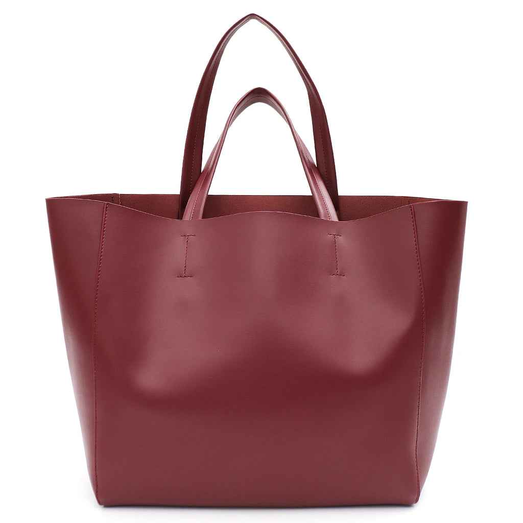 Luxuriöse Damen Tote Bag aus echtem Rindsleder – Designer Schultertasche mit großem Fassungsvermögen & zeitlosem Stil