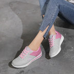 Femmes Running &amp; Freizeit Sneaker – Atmungsaktive Mesh Sportschuhe mit rutschfester Sohle, leichte Trainings- &amp; Tennis-Schuhe pour Frühjahr &amp; Herbst 