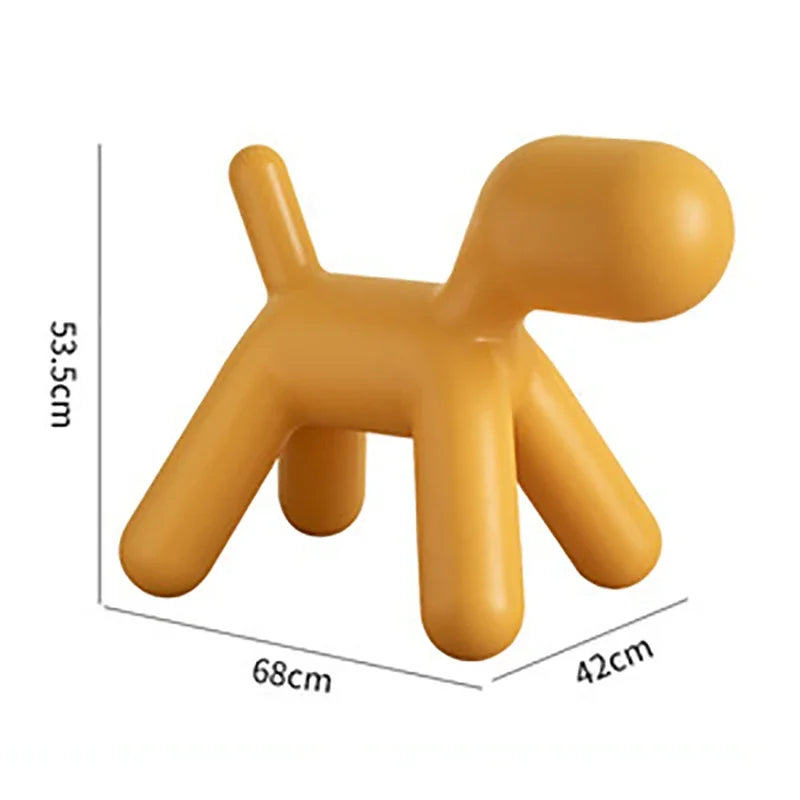 Nordischer Kinderstuhl im Hunde-Design – Niedlicher Dalmatiner Cartoon Stuhl aus Kunststoff für Kindergarten & Zuhause