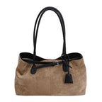 LEFTSIDE Damen PU-Leder Schultertasche – Retro Underarm Bag 2025, Luxus Casual Tote pour Herbst &amp; Winter 