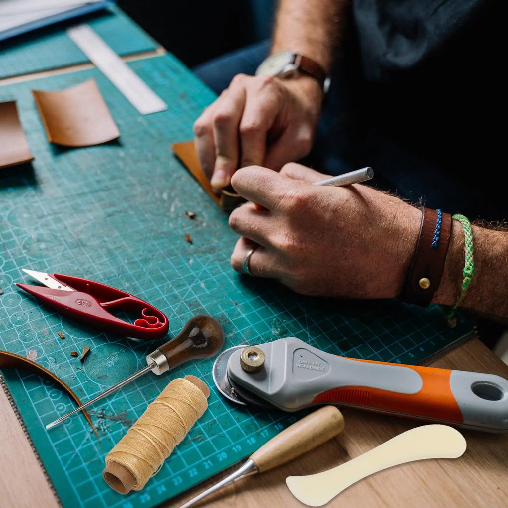 DIY Reliures &amp; Cuir Nähset – Ensembles d'outils et de travaux manuels pour reliures, travaux de cuir et réparations 