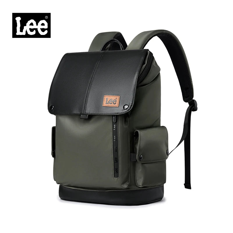LEE Flip Leder-Rucksack Unisex – Großer Business & Freizeit Laptoprucksack (16 Zoll), wasserfest & leicht