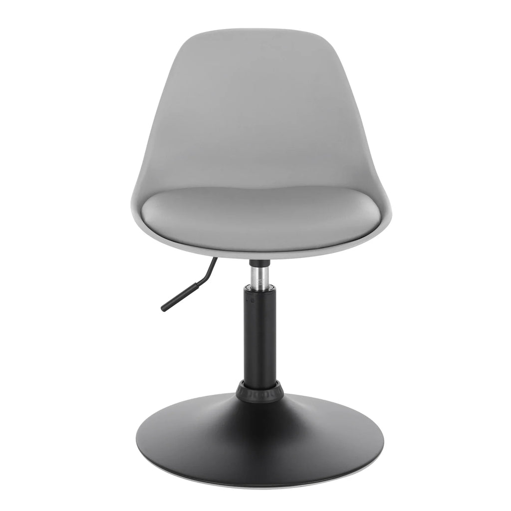 WOLTU Höhenverstellbarer &amp; drehbarer Barhocker aus Kunstleder – Moderner Arbeits-, Make-up- &amp; Küchenstuhl mit Rückenlehne 