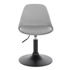 WOLTU Höhenverstellbarer &amp; drehbarer Barhocker aus Kunstleder – Moderner Arbeits-, Make-up- &amp; Küchenstuhl mit Rückenlehne 