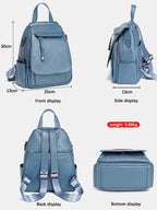 ZENCY Damen Rucksack aus echtem Leder – Modischer Fashion Backpack mit Multifunktionstaschen, hochwertiger Schul- & Reiserucksack für Alltag & Freizeit