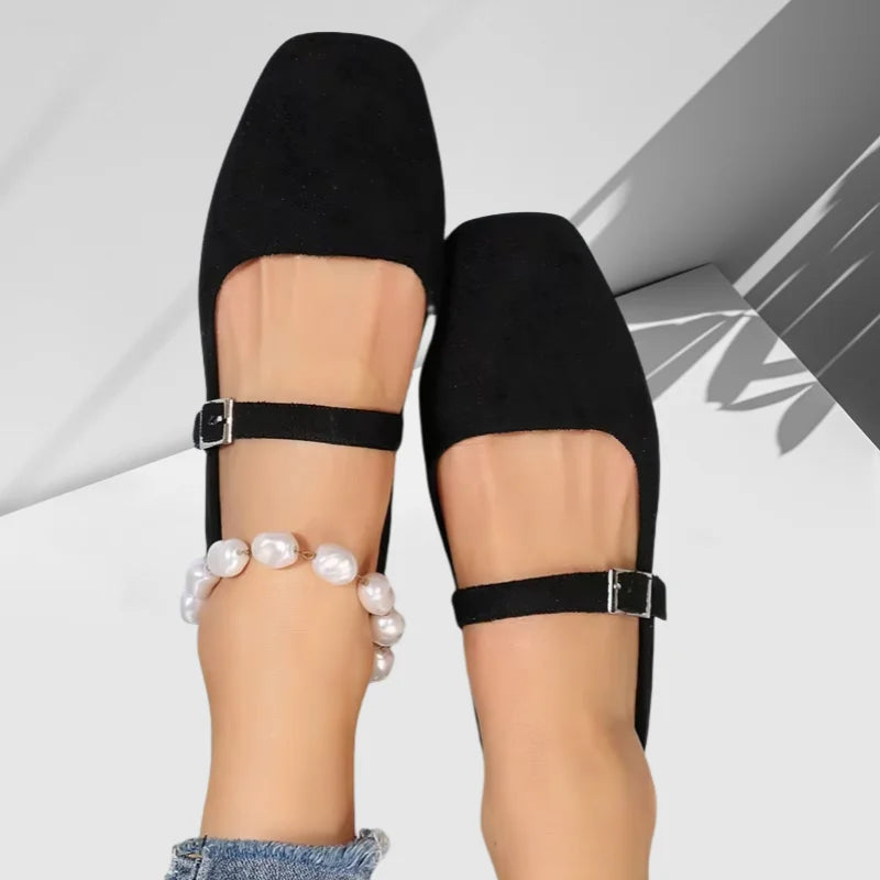 BCEBYL Damen Flats 2025 – Ballerines Mary Jane confortables au printemps et à l'automne, chaussures décontractées élégantes pour le printemps et l'été