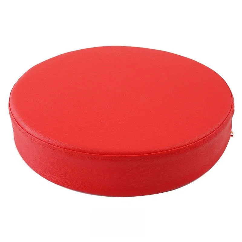Rundes Sitzkissen aus Kunstleder – Wasserdichtes 35D Hochelastic-Schaum Sitzpolster für Stuhl, Sofa & Boden