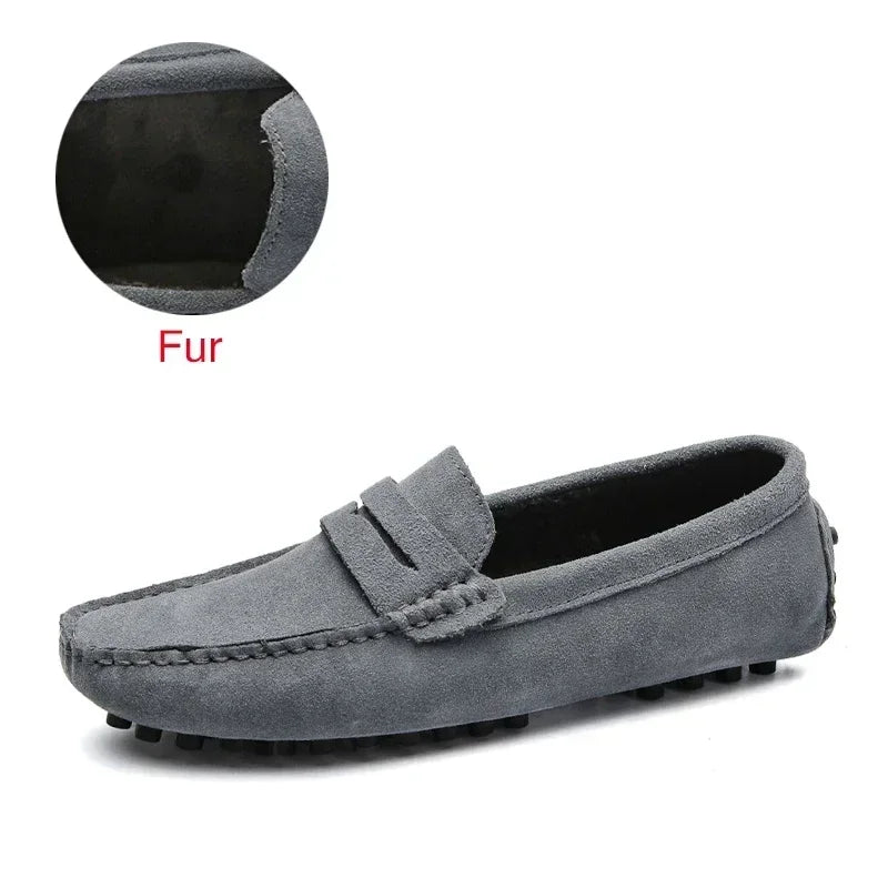 DEKABR Herren Loafer aus echtem Rindsleder – Bequeme Slip-On Mokassins & Driving Shoes in großen Größen bis 49