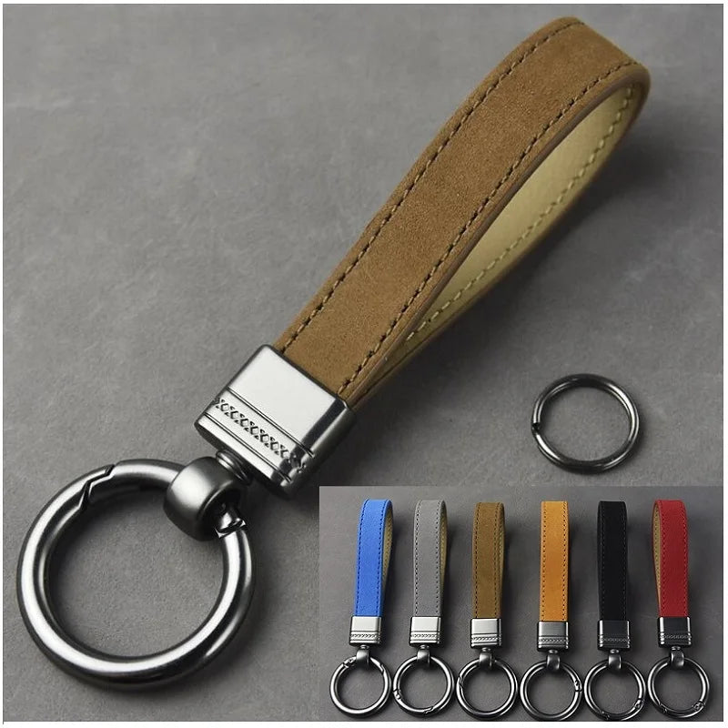 Luxuriöser Schlüsselanhänger aus echtem Leder – Hochwertiger Leder Keychain für Auto & Alltag, edles Business-Geschenk für Damen & Herren