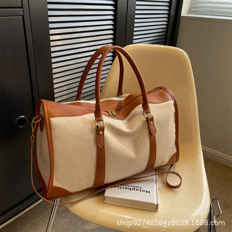 Große Damen Travel Bag 2025 – Modische Schulter- &amp; Reisetasche mit Reißverschluss, leichte Commuter Handtasche mit großem Fassungsvermögen 