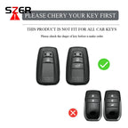 Funda de cuero premium de TPU para coche para Toyota – Funda robusta para llaves para Prius, Camry, Corolla, C-HR, RAV4 y Prado (desde 2018)