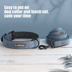 Hochwertiges personalisiertes Hundehalsband-Set aus PU-Leder – Gravur, Komfort & maximale Sicherheit