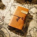 Hochwertiges Leder Traveler Notebook – Handgefertigtes Vintage Tagebuch & Organizer aus Rindsleder