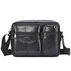 LACHIOUR Herren Leder-Umhängetasche – Echtes Leder, Casual Messenger Bag, Business & Crossbody Handbag