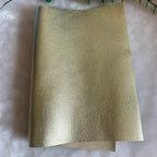 Metallisch glänzendes Echtleder Rindsleder – Gold & Silber Top Layer Leder 20 × 30 cm für DIY Taschen & Accessoires