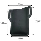 Herren PU-Leder Handy Gürteltasche - Bolsa de cintura con funda para teléfono para viajes, actividades al aire libre, camping y todo tipo de etiquetas 