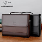 Herren Business Aktentasche aus PU-Leder – Moderne Laptop- &amp; Dokumententasche mit Schulterfunktion, elegante Büro- &amp; Organizer-Tasche für Männer 