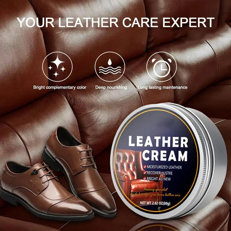 Ledercreme & Leder Reparatur Lotion – Pflegewachs für Schuhe, Möbel, Sofas, Sättel & Stiefel | Nährt, repariert & bringt Glanz zurück