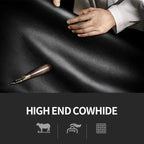 BOPAI Business Leder Rucksack Herren – Luxus Laptop Rucksack 15,6 Zoll mit Diebstahlschutz & USB-Ladefunktion