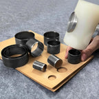 30-teiliges Rundlochstanzen Set 1–50 mm mit Aufbewahrungsbox – Hohlstanzer aus Carbonstahl für Leder & Handwerk