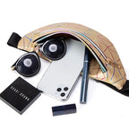 Yogodlns Damen Bauchtasche – Solide PU-Leder Fanny Pack, Kleine Gürteltasche & Chest Bag für Handy und Schlüssel