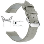 Bracelet de montre en cuir de qualité supérieure avec dégagement rapide – Bracelet de montre véritable en cuir véritable 12–24 mm pour hommes et femmes, montres intelligentes et montres classiques 