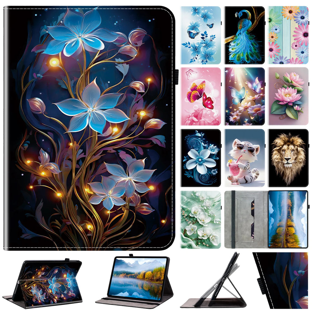 Premium Lederhülle für iPad Air 13 (2025), iPad 10.9, iPad Pro 11 & 12.9, iPad 5.–8. Gen & iPad mini – Stoßfeste Schutzhülle mit Soft-TPU