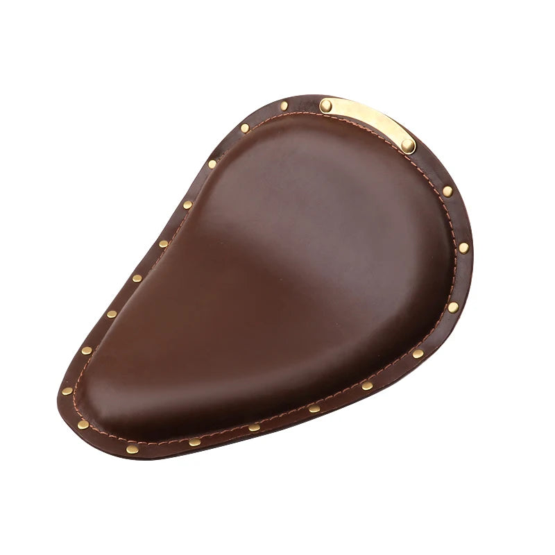 Retro Solo Motorradsitz aus PU Leder – Wasserdichter Einzelsitz für Bobber, Chopper y Custom Bikes 