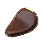 Retro Solo Motorradsitz aus PU Leder – Wasserdichter Einzelsitz für Bobber, Chopper y Custom Bikes 