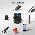Taktische Handy Gürteltasche EDC - Riñonera compacta para exteriores con más bolsas para todos los días, usos y actividades 