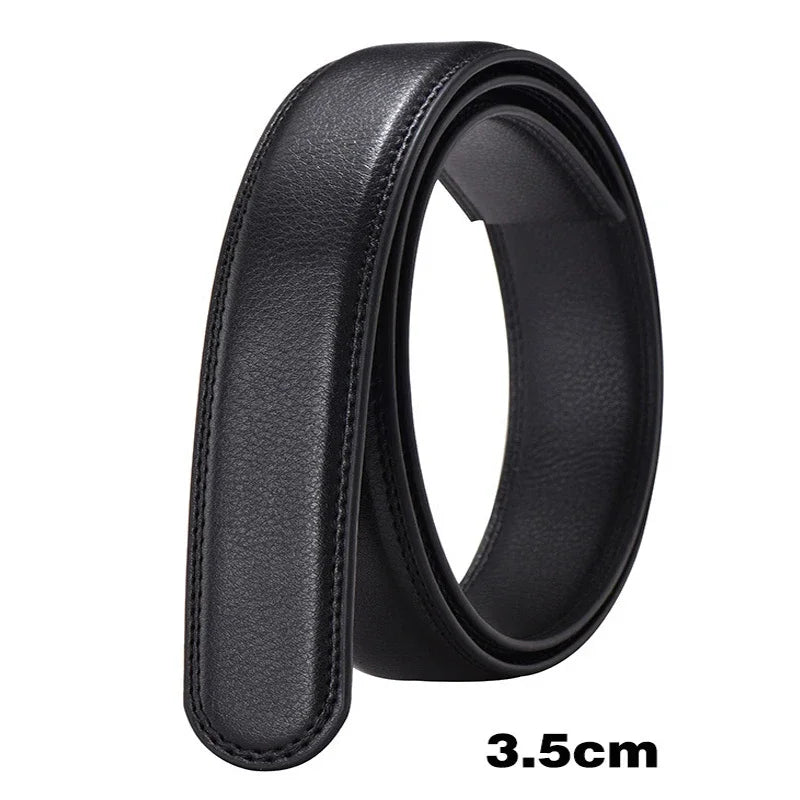 Hochwertiger PU-Ledergürtel ohne Schnalle – Premium Ersatzriemen für automatische Gürtelschnallen