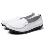 HAJINK Damen Flats 2024 – Weiche Slip-On Loafers aus echtem Leder, elegante Moccasins für Alltag & Freizeit, Plus Size