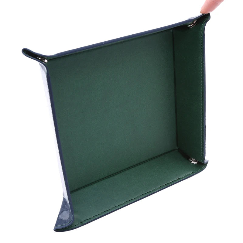 Kreative Faltbare PU Leder Ablageschale – Valet Tray für Handy, Schlüssel, Geldbörse & Münzen