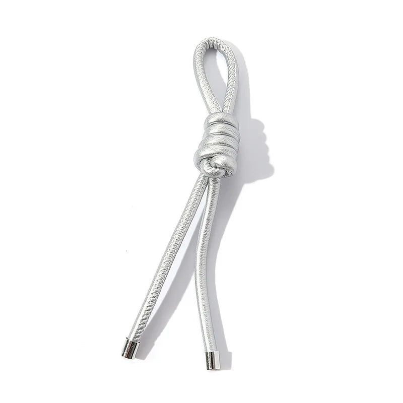 Modischer PU-Leder Seil-Schlüsselanhänger – Vielseitige Hängedekoration für Schlüssel, Handy & Tasche mit O-Ring in Goldoptik