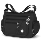 Damen &amp; Herren Nylon Handtasche – Oxford Stoff Schultertasche, bolso cruzado con múltiples fundas para todas las etiquetas y viajes