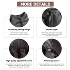 MATE ELAN Herren Leder Business Rucksack – Großer Laptoprucksack 15,6 Zoll mit USB-Anschluss, wasserfest & alltagstauglich