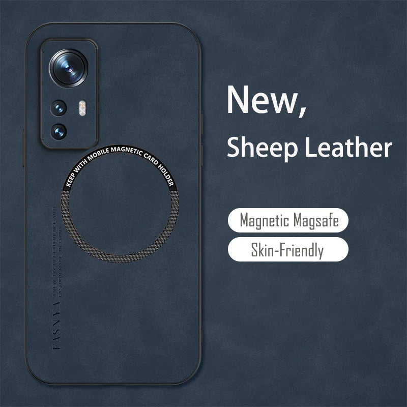 Premium Magnetische Leder-Handyhülle für Xiaomi Mi & Poco – Weiche Schafsleder-Vintage-Hülle mit Vollschutz, Anti-Kratz, Anti-Fingerabdruck & Staubdicht