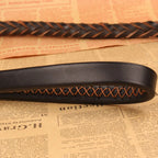 Starke Leder Hundeleine für große Hunde – Geflochtene Premium-Leine mit Stoßdämpfer & Feder für kraftvolle Rassen