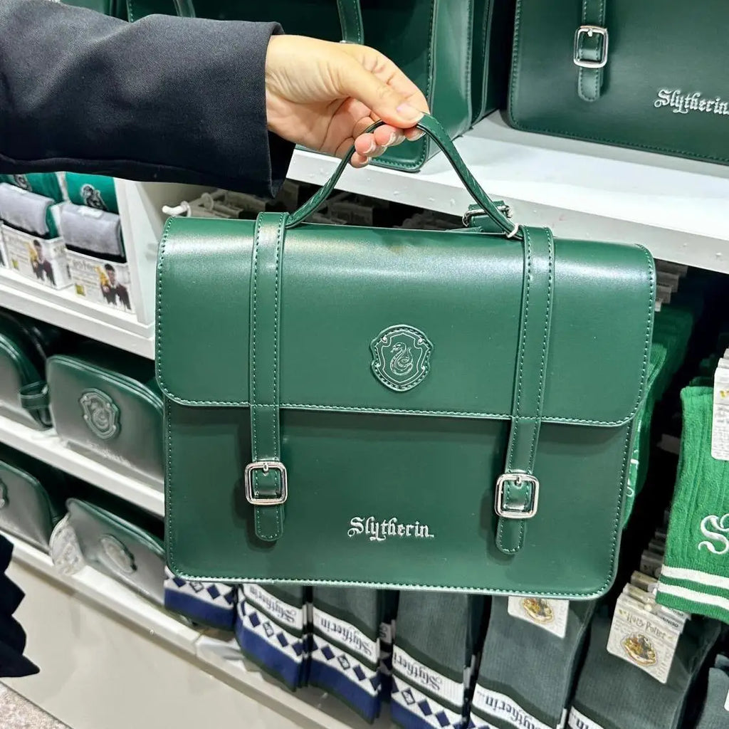 MINISO Harry Potter Rucksack & Crossbody Bag – PU Leder Schul- & Freizeitrucksack im Hogwarts Design für Damen & Herren