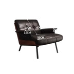 Fauteuil de designer ergonomique au style de luxe italien – Fauteuil élégant et minimaliste avec accoudoirs pour meubles de maison modernes 